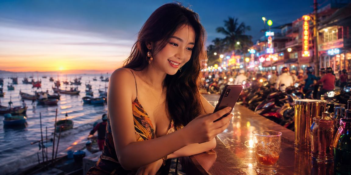 Khung cảnh bãi biển Mũi Né phong cách giải trí casino mobile